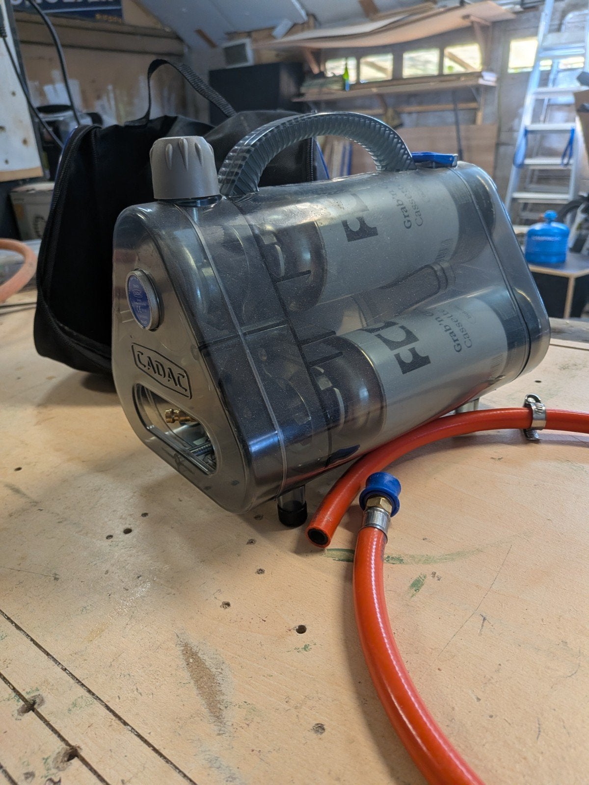 Cadac / Dometic trio power pack, Ophalen