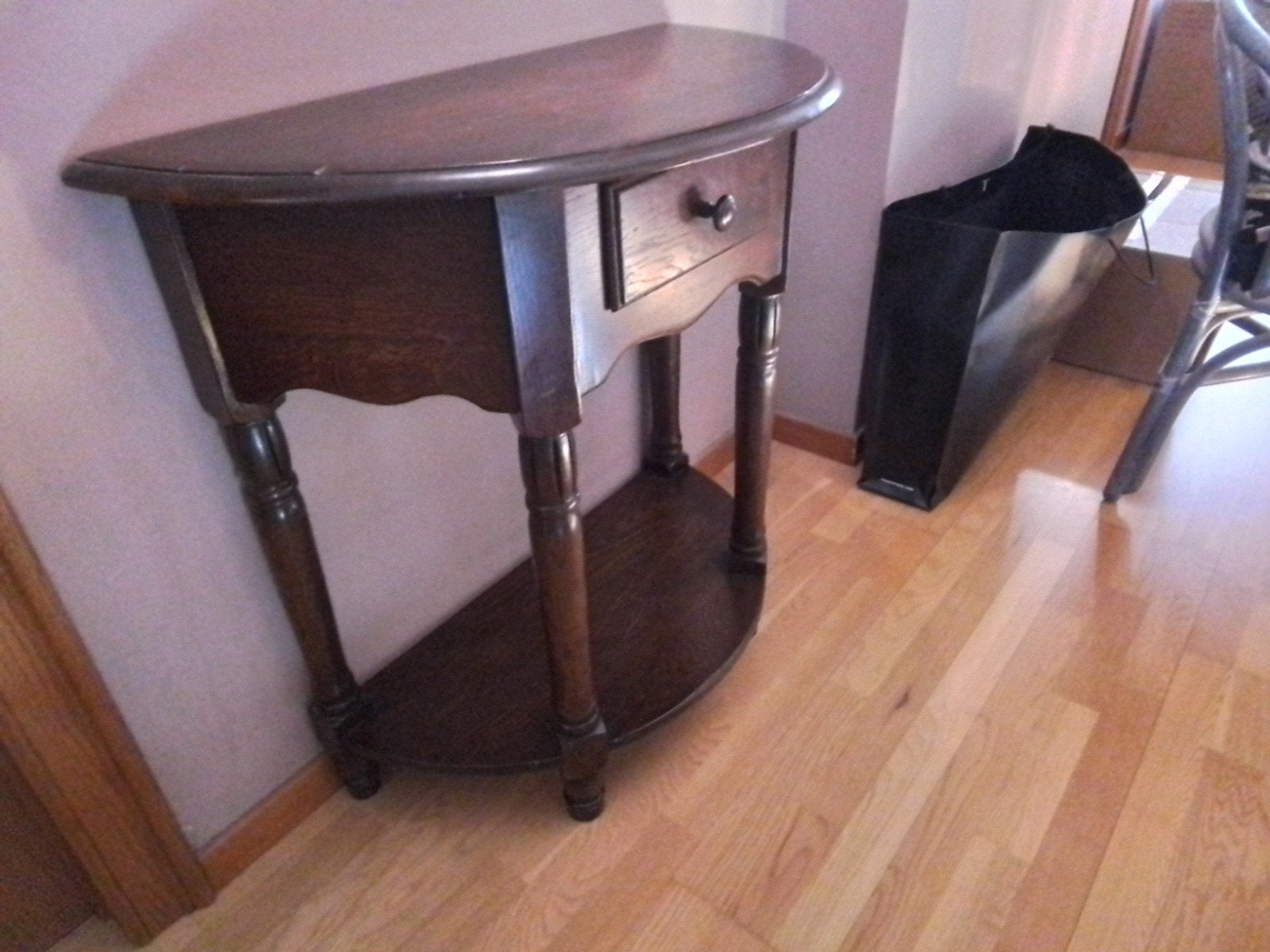 Table Demi-lune haut 80cm,larg 80cm,prof 40cm, Antiquités & Art, Enlèvement