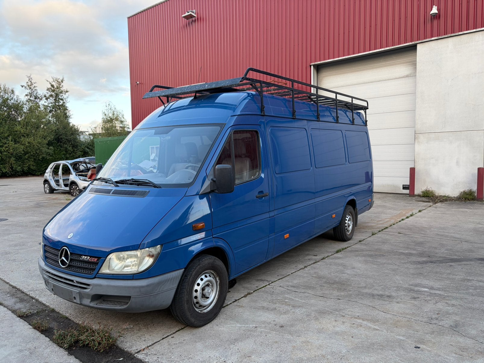 Mercedes Sprinter 313CDI maxi, 4 cilinders, Blauw, Mercedes-Benz, 96 kW