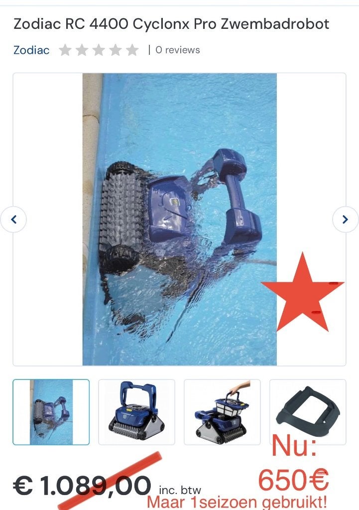 Zwembadrobot, Tuin en Terras, Ophalen, Zo goed als nieuw, Overige typen