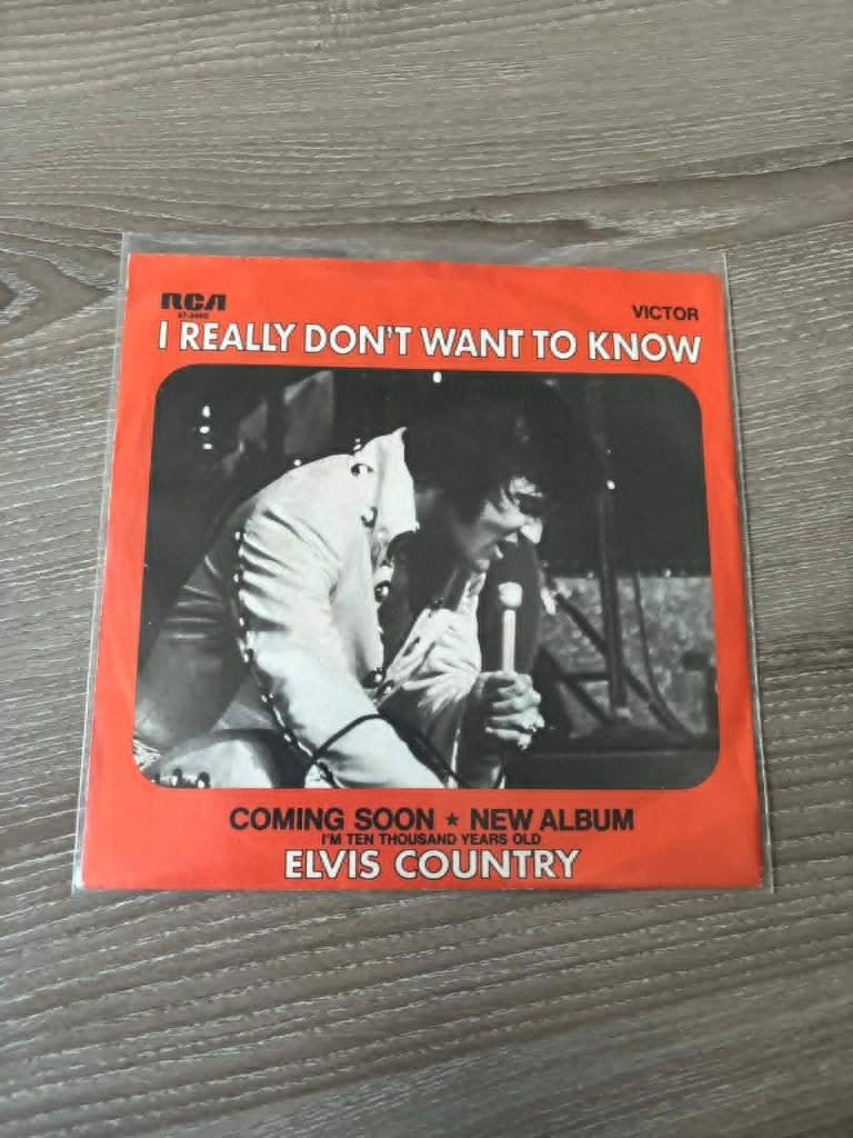 Elvis, I really don't want to know/there goes my everything, Cd's en Dvd's, Vinyl Singles, 7 inch, Ophalen of Verzenden, Zo goed als nieuw