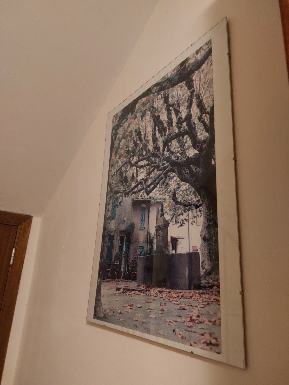 Kader affiche+glas, Antiek en Kunst, Ophalen, Foto