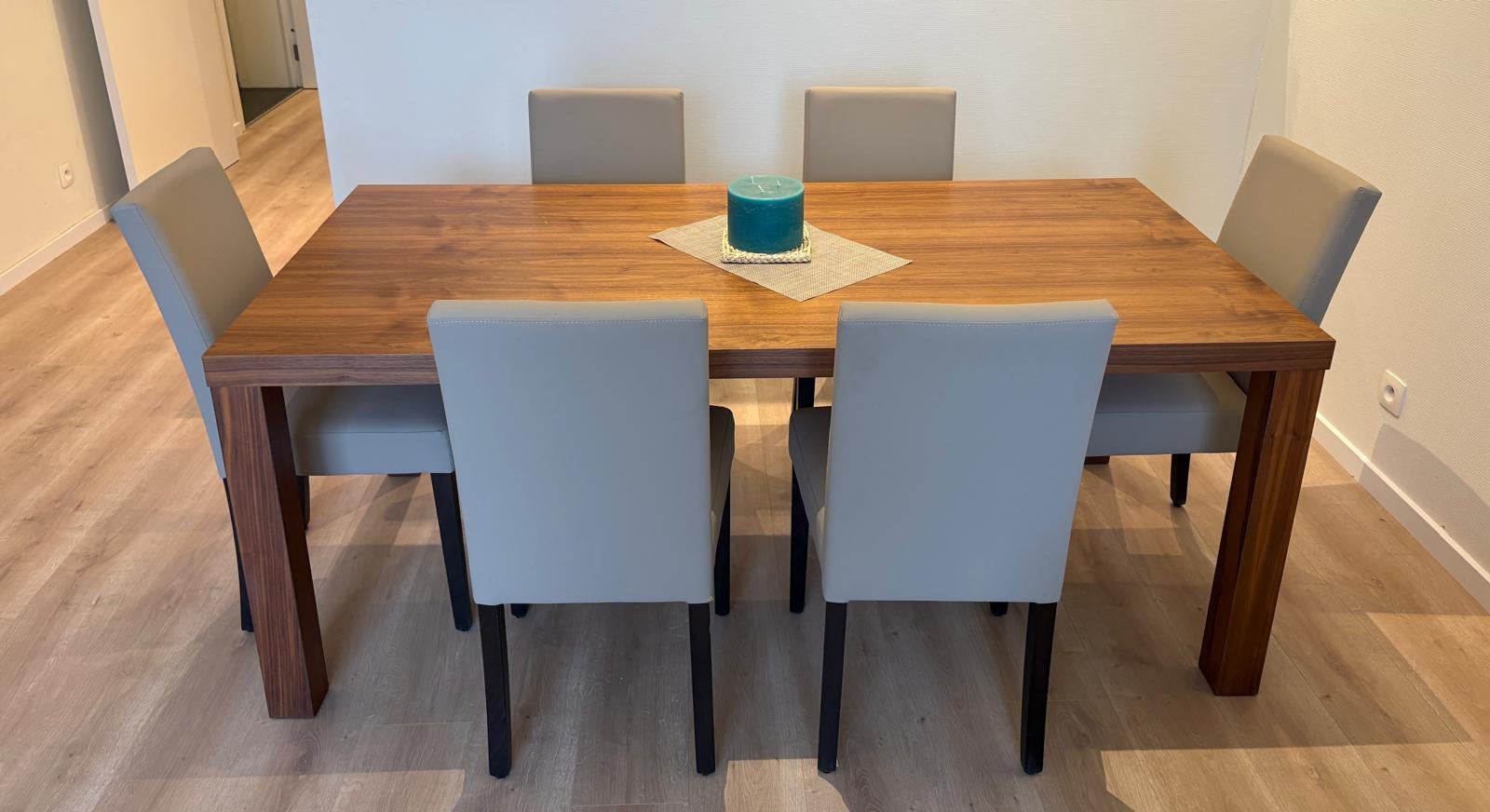 Eettafel - 6 personen, Huis en Inrichting, Complete eetkamers, Zo goed als nieuw, 4 tot 6 stoelen, Ophalen