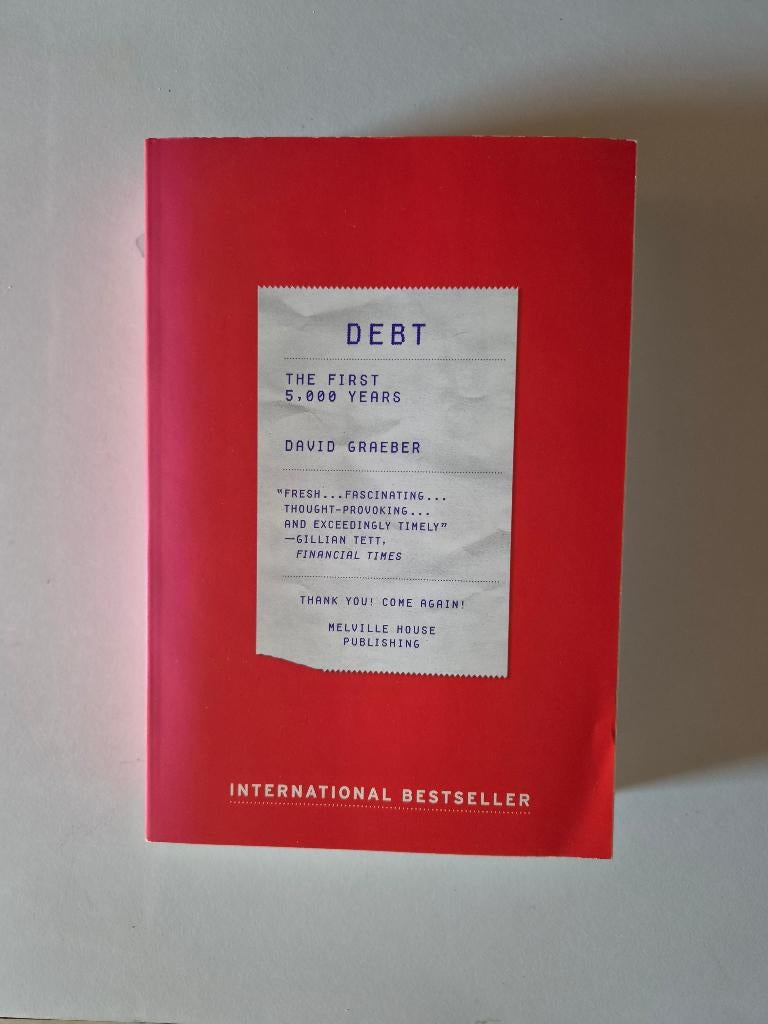 David Graeber – Debt: The First 5000 Years, Ophalen of Verzenden, Zo goed als nieuw