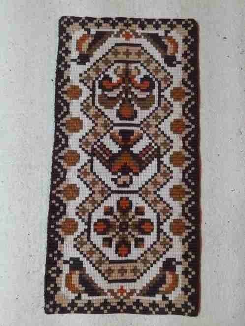 Nappe vintage rétro en forme d'oiseau faite main, Maison & Meubles, Nappes, Envoi, Utilisé, Rectangle
