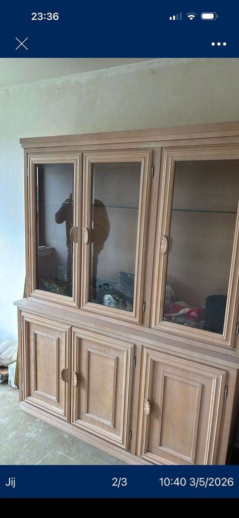 Mooie lichthouten buffetkast, Ophalen, Gebruikt, Landelijk, Met deur(en)