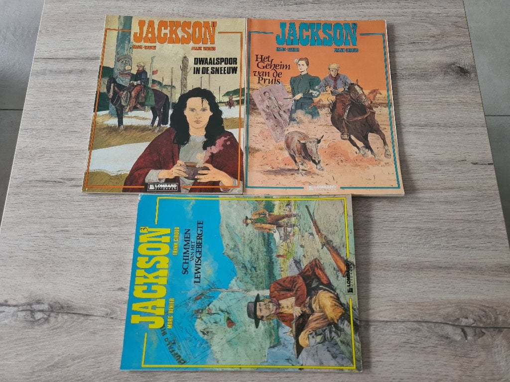 Jackson 1 tot 3. Volledige reeks, Boeken, Stripverhalen, Complete serie of reeks, Ophalen of Verzenden