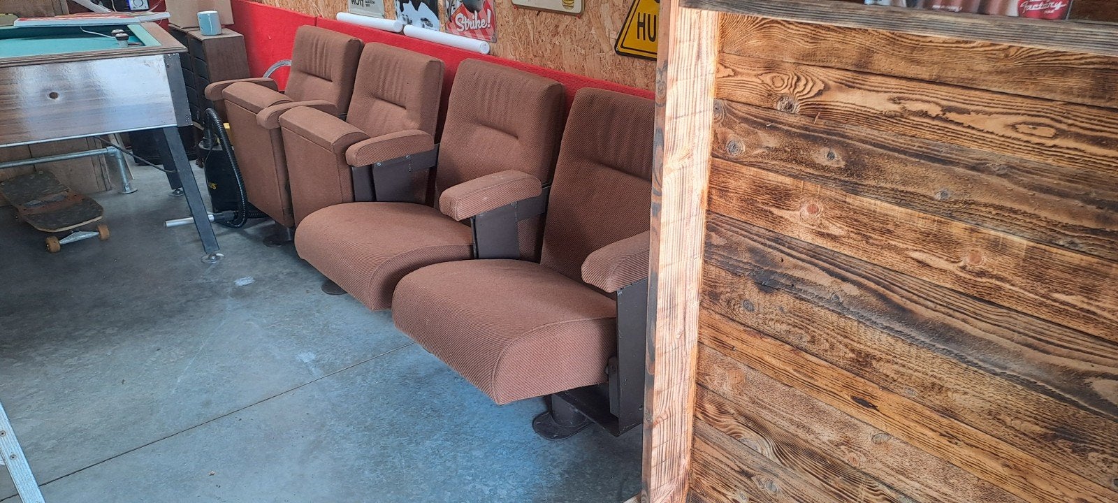 4 cinema stoelen, Ophalen