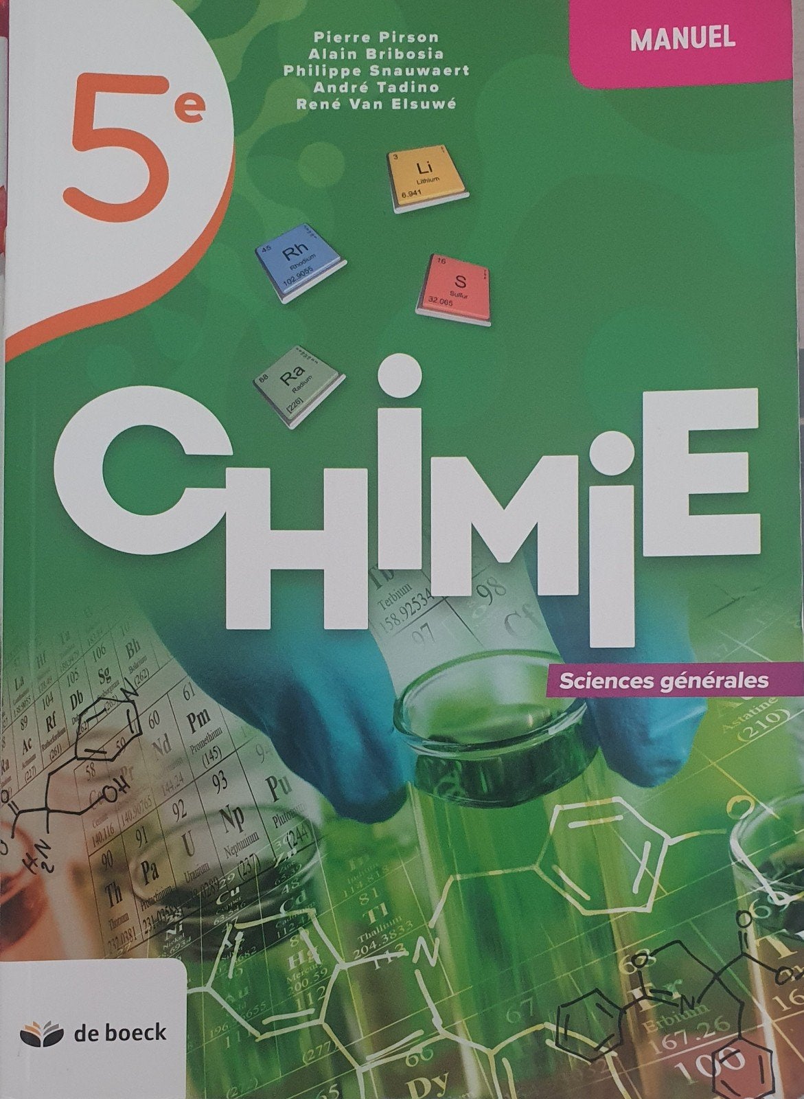 Livre école Chimie 5e ISBN 9782804198510, Livres, Enlèvement ou Envoi