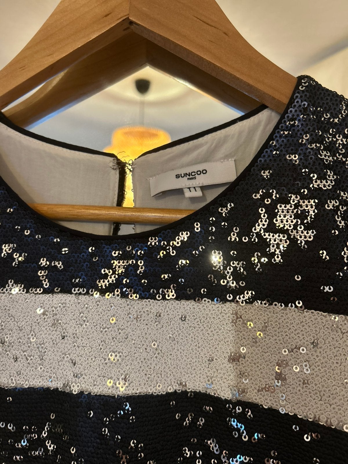 Glitter top Suncoo T1, Blauw, Ophalen of Verzenden, Korte mouw, Maat 36 (S)