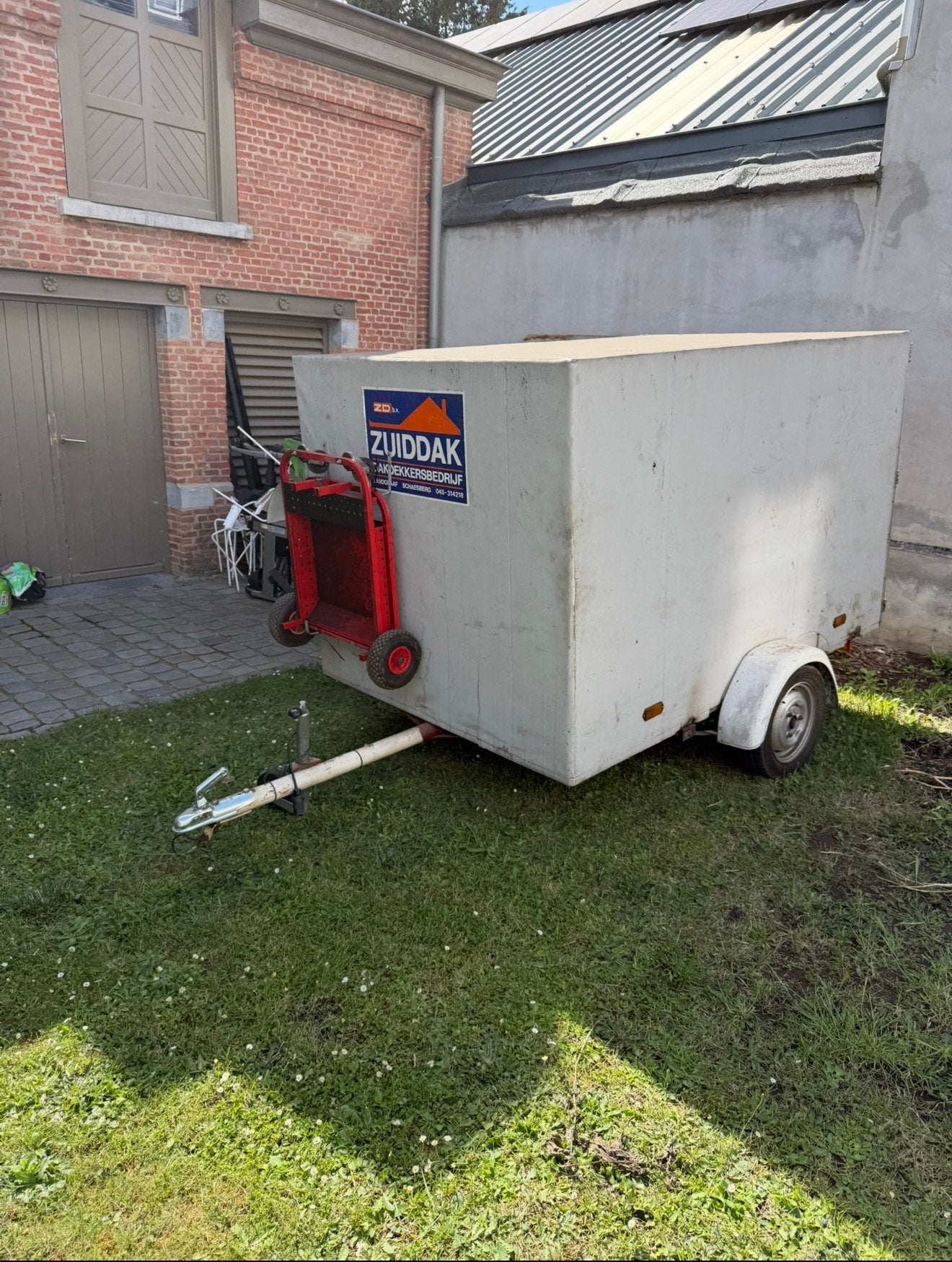 Kartaanhangwagen met karts, Sport en Fitness, Ophalen, Zo goed als nieuw