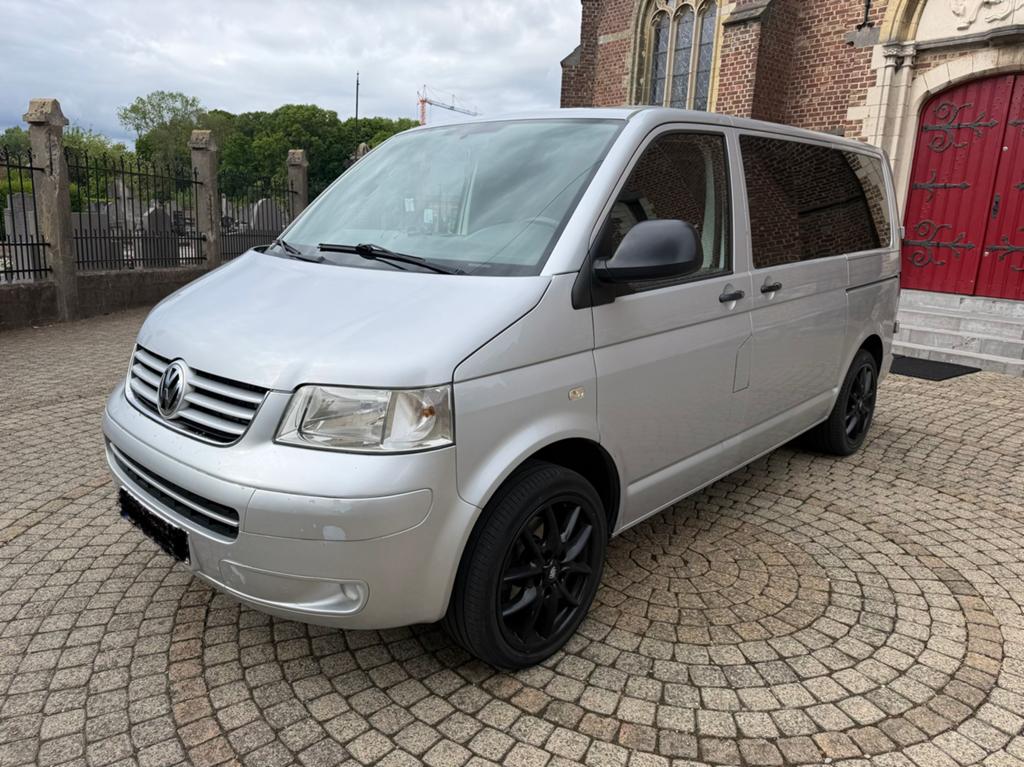 Volkswagen T5 2.5TDi Dubbel Cabine, Auto's, Voorwielaandrijving, Stof, Volkswagen, 2800 kg