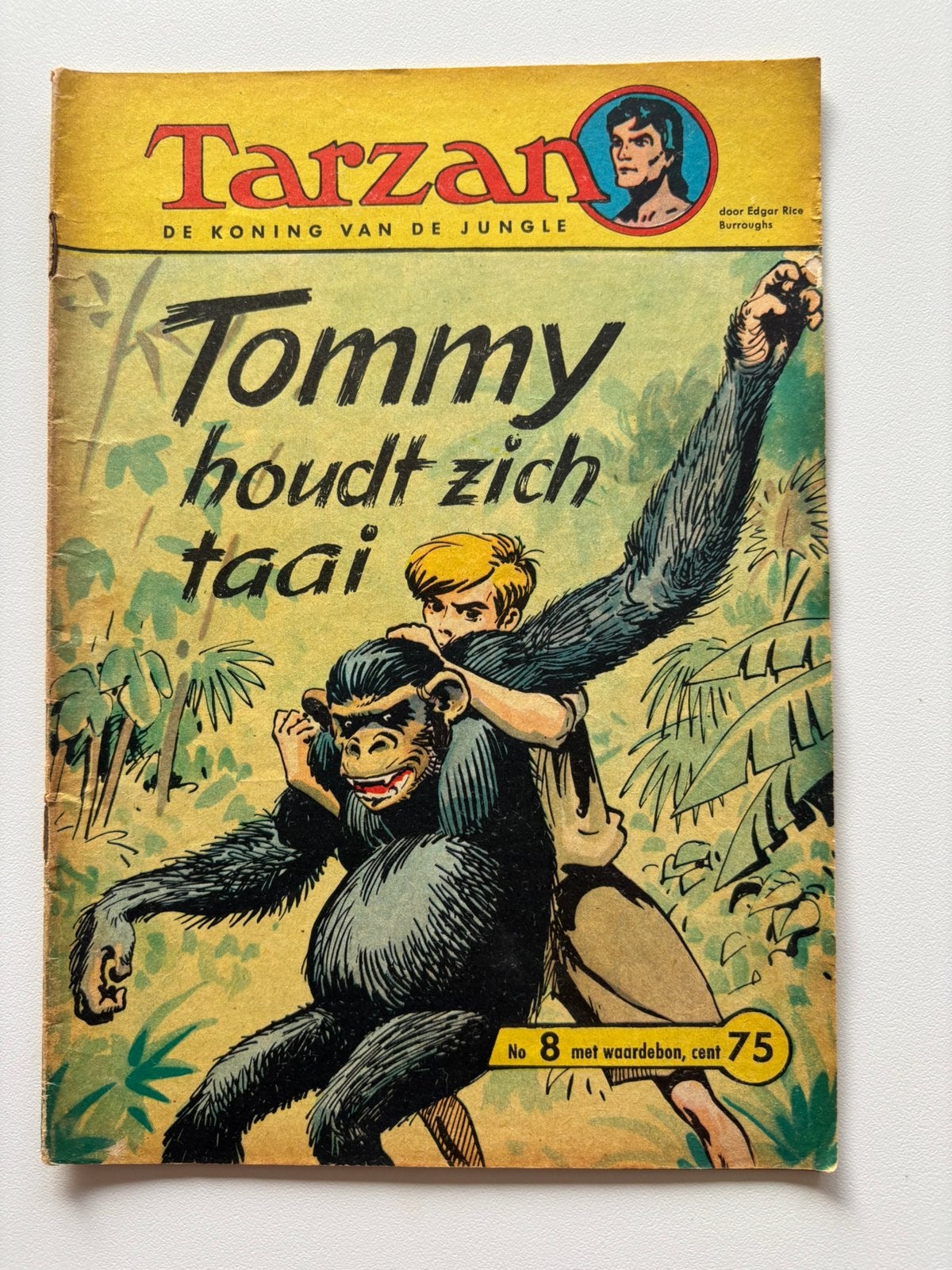 Tarzan strip nr 8 Tommy houdt zich taai., Eén comic, Ophalen, Gelezen