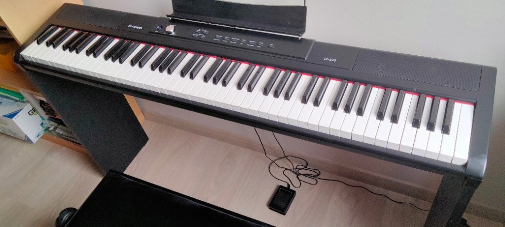 Digitale piano, Muziek en Instrumenten, Piano's, Zo goed als nieuw, Piano, Zwart, Ophalen