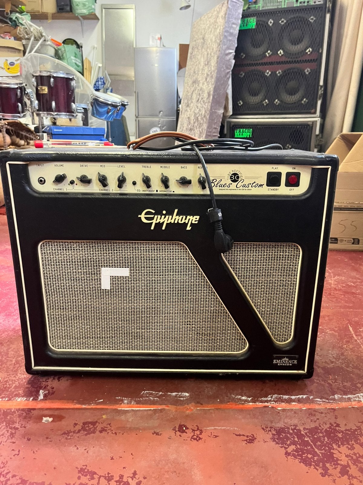 Epiphone blues custom / pedal board, Muziek en Instrumenten, Ophalen of Verzenden, Gebruikt