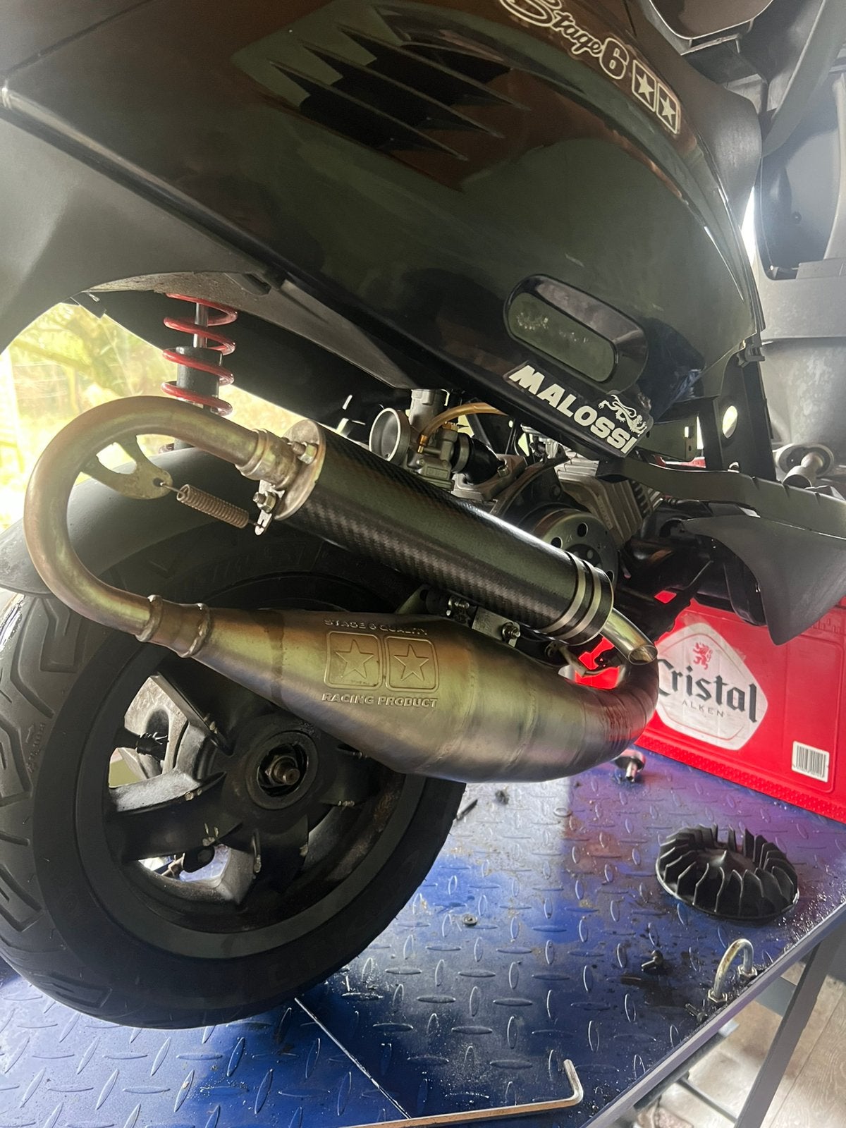 Stage 6 mk2 blok zip met uitlaat!, Motoren, Tuning en Styling, Ophalen