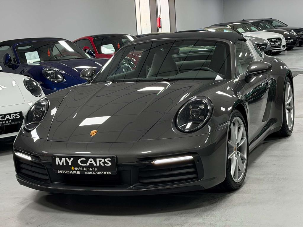 Porsche TARGA 4 3.0 Turbo 385 Cv Agate Gris Inter. Tout Cuir, Auto's, Automaat, 4 zetels, Gebruikt, Cabriolet
