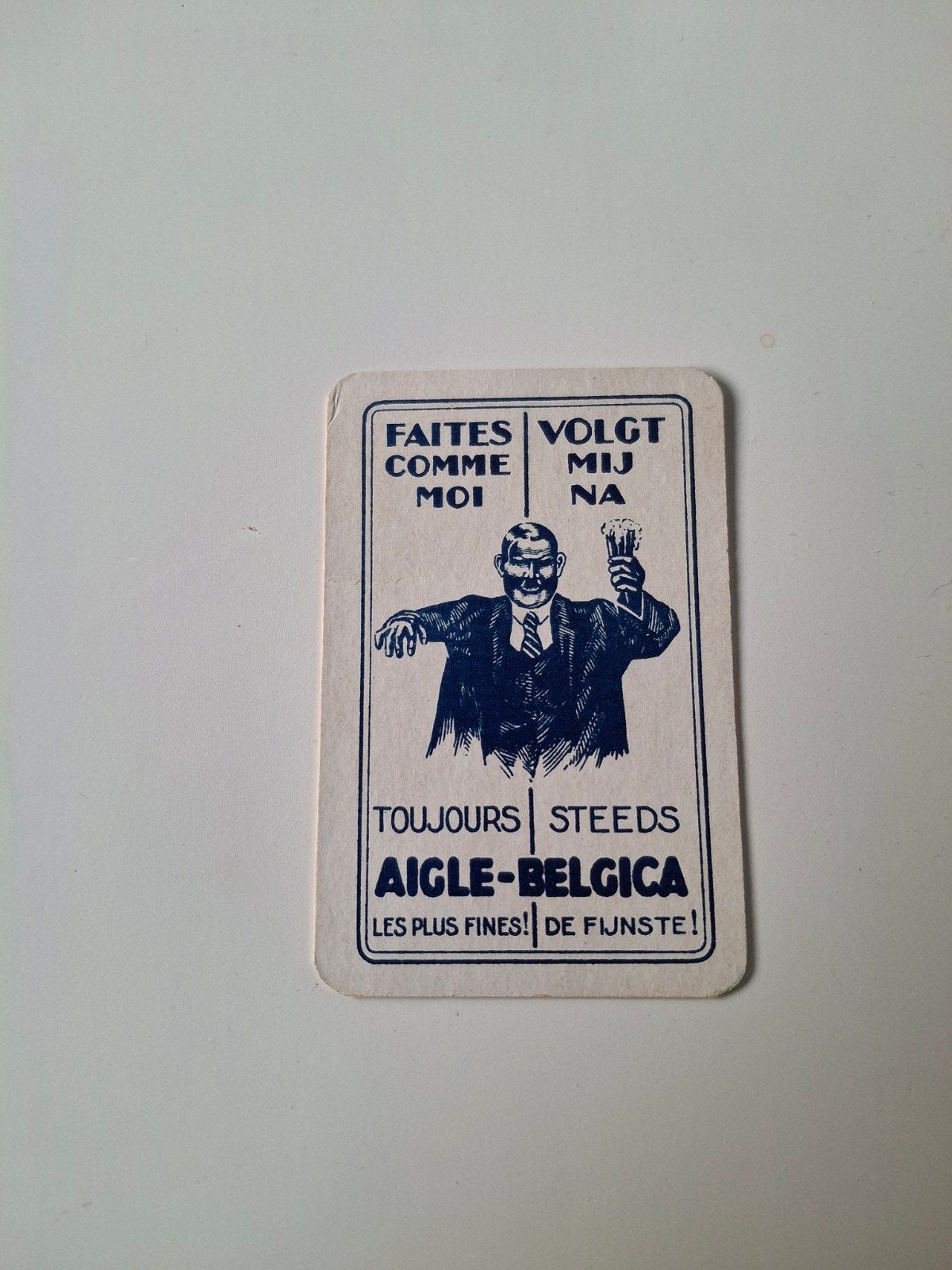 oude speelkaart aigle belgica, Ophalen of Verzenden