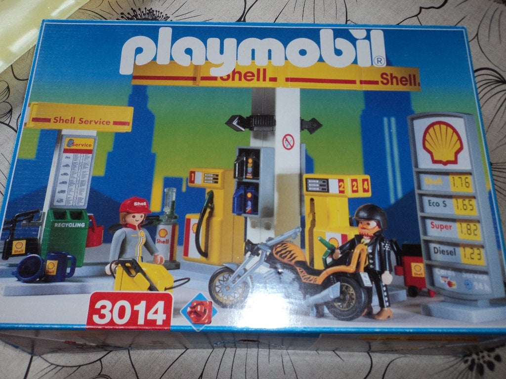 Playmobil - Shell Tankstation - 3014 - Zeldzaam, Kinderen en Baby's, Speelgoed | Playmobil, Ophalen, Zo goed als nieuw, Complete set