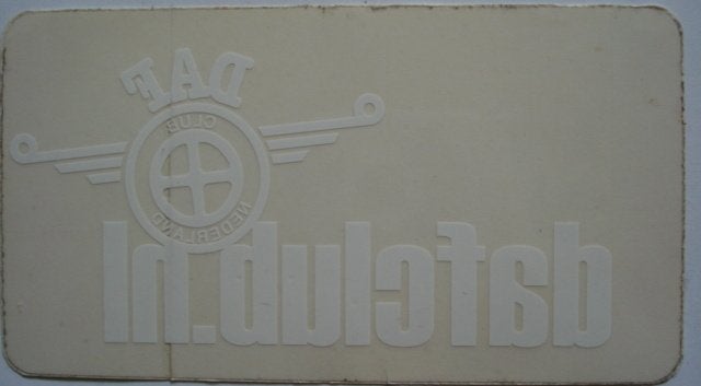 Sticker Daf Club Nederland, Verzenden, Nieuw, Auto of Motor