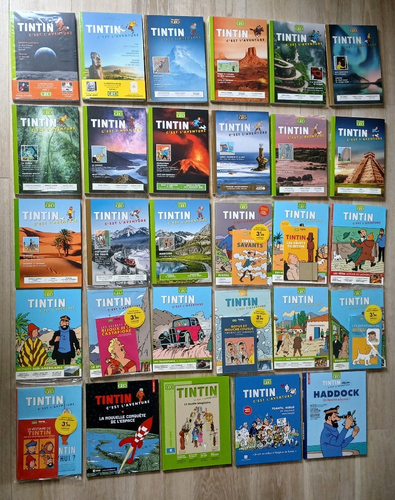 BD 29 revues Tintin C'est L'aventure Neuf EO Hergé Géo, Plusieurs BD, Enlèvement ou Envoi, Neuf