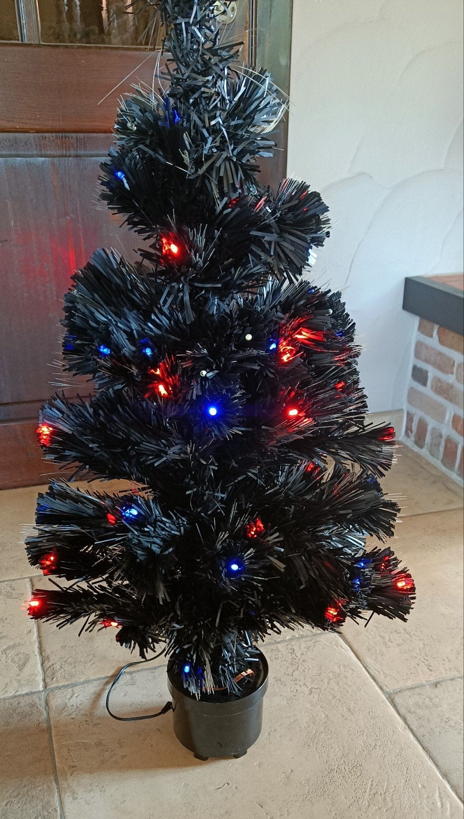 mooie zwarte kunst kerstboom als nieuw !, Ophalen of Verzenden, Zo goed als nieuw