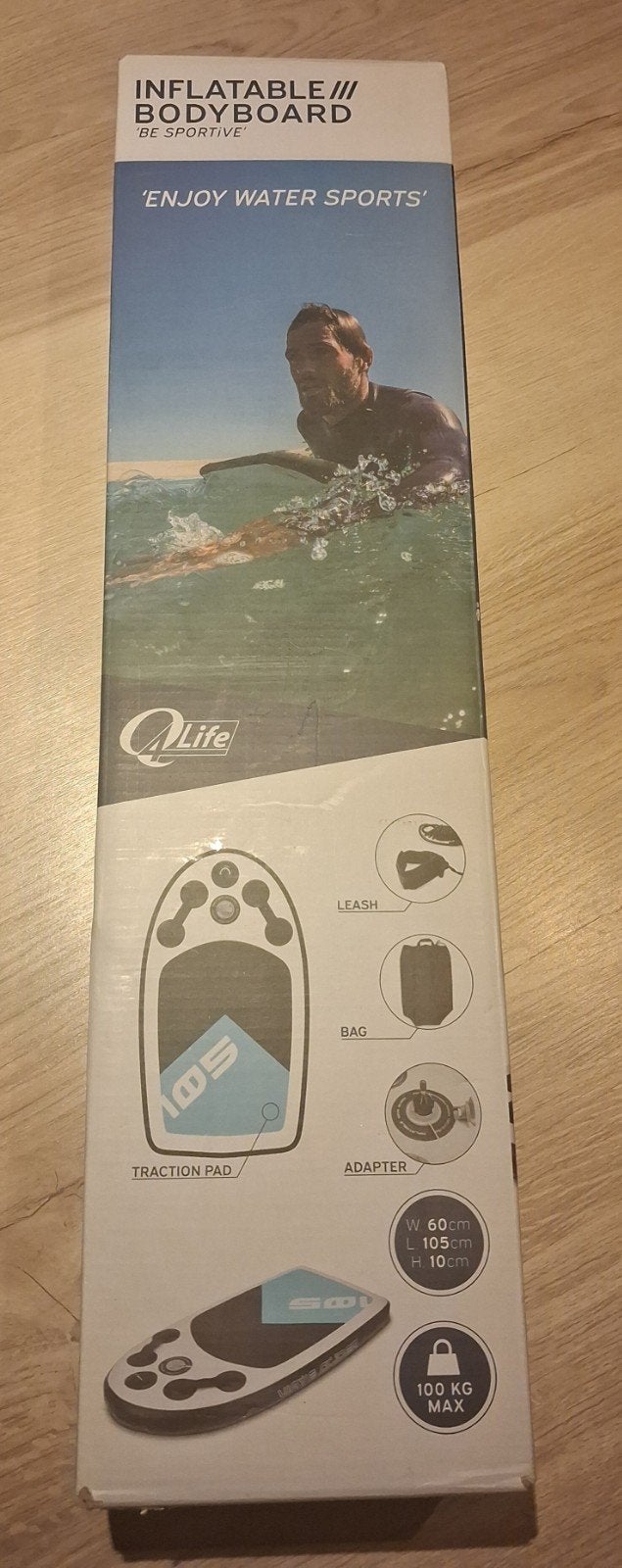 inflatable bodyboard be sportive Q4 life nieuw in verpakking, Enlèvement