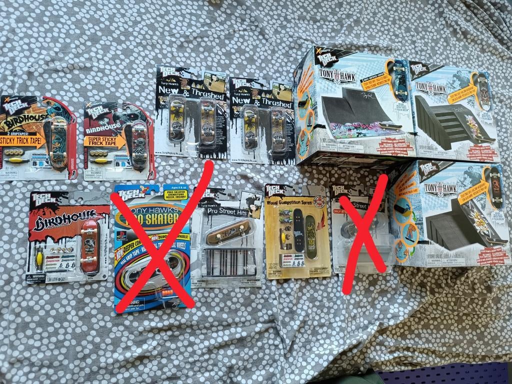 Tony Hawk tech deck fingerboard collector items, Enlèvement ou Envoi