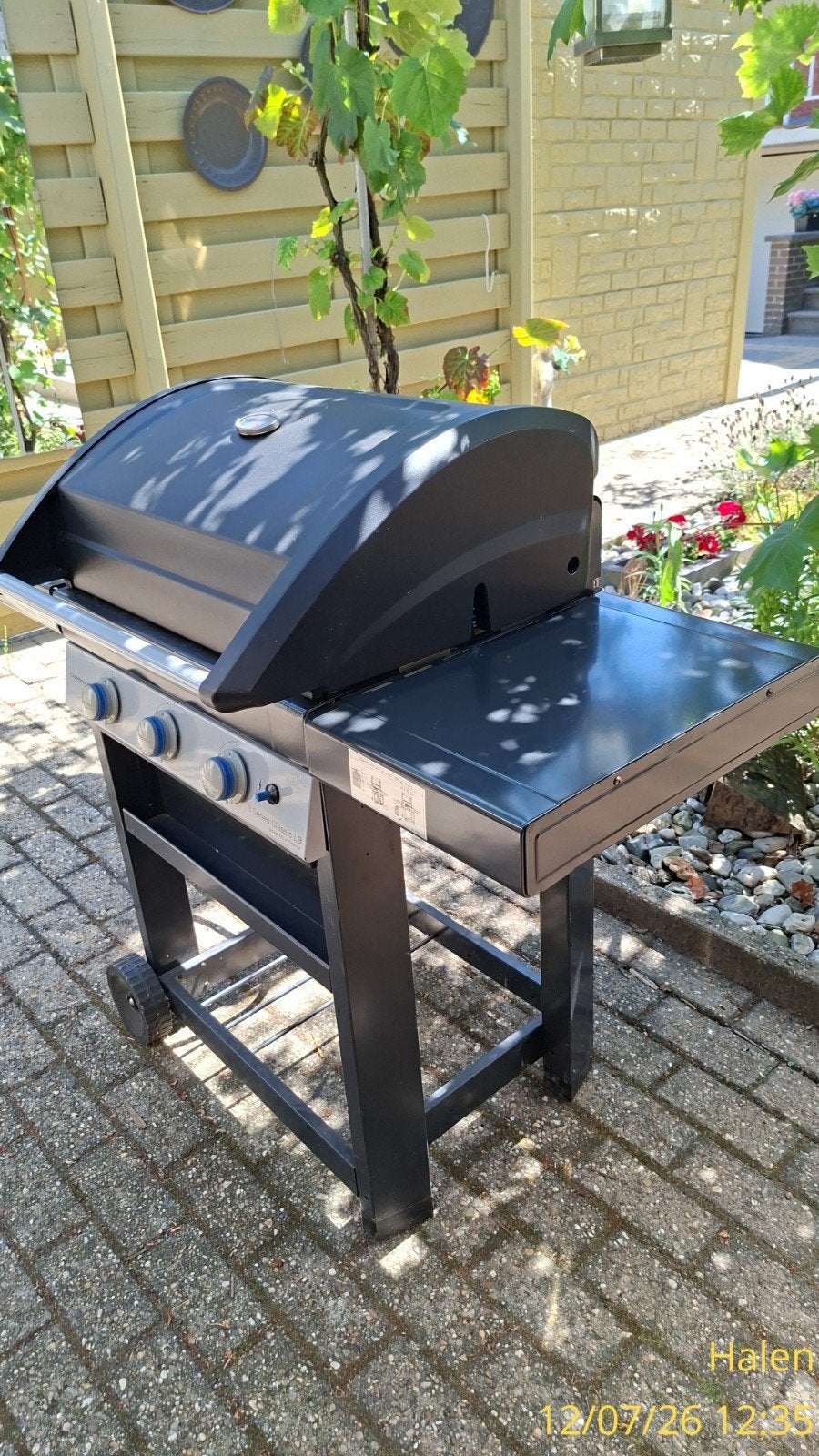 Barbecue à gaz avec 3 brûleurs, 2 plaques de cuisson supplém, Jardin & Terrasse, Barbecues à gaz, Enlèvement