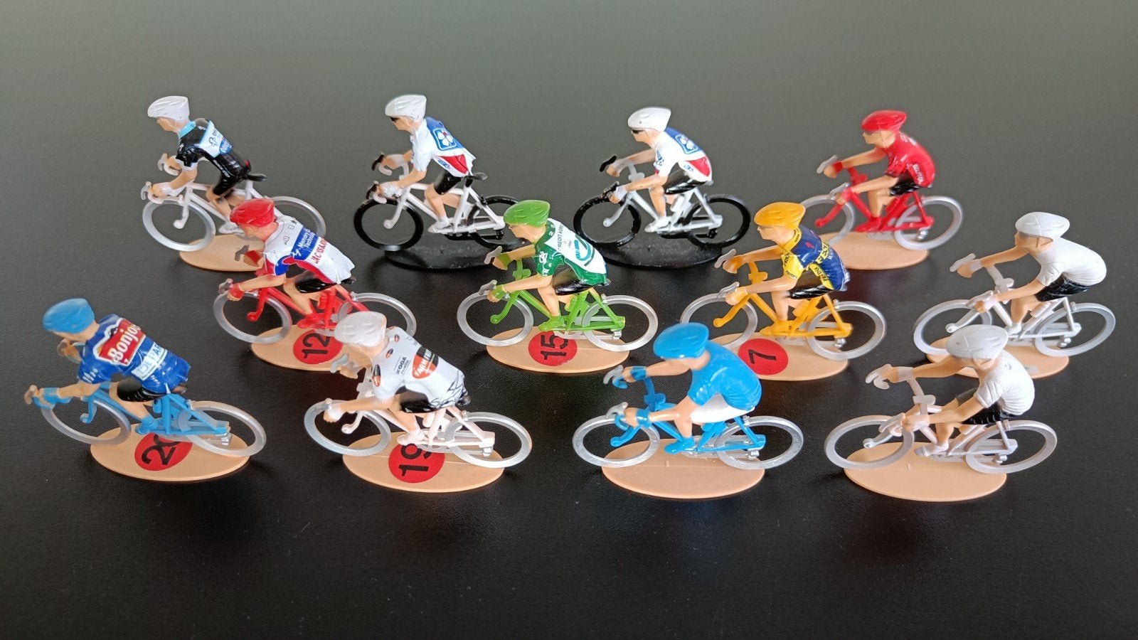 Speelgoed miniatuur wielrenners - Tour de France., Enlèvement ou Envoi, Utilisé