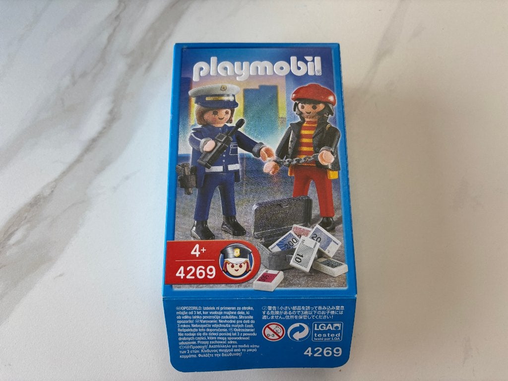 Playmobil 4269 - Voleur et Policière, Comme neuf, City action, Figurines, Kit complet