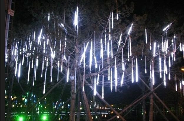 LED meteoor regen/ Snowfall 30,50,80cm, koel wit., Diversen, Ophalen of Verzenden, Nieuw