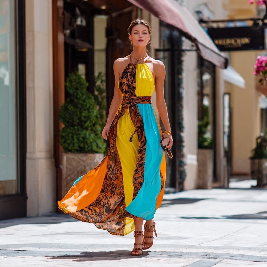 Robe chic soleil des Caribbean de nombreuses couleurs, Vêtements | Femmes, Robes, Neuf, Taille 38/40 (M), Chic by caribbean sunrise