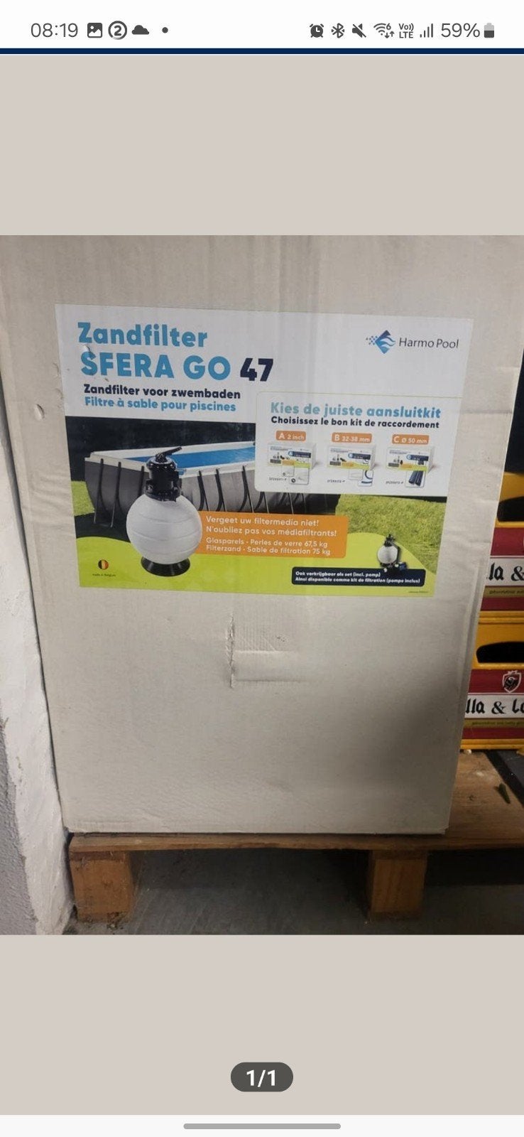 Zandfilter +pomp, Ophalen of Verzenden