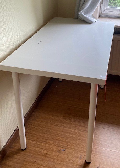 Table blanche 100 x 60 cm, Maison & Meubles, Contemporain, Enlèvement, Utilisé, 75 cm ou plus