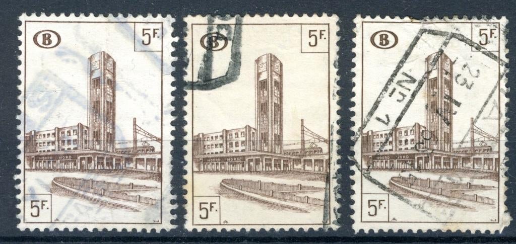 (B) TR340 estampillé 1953 - Liaison nord-sud Bruxelles, Enlèvement ou Envoi, Non oblitéré, Oblitéré
