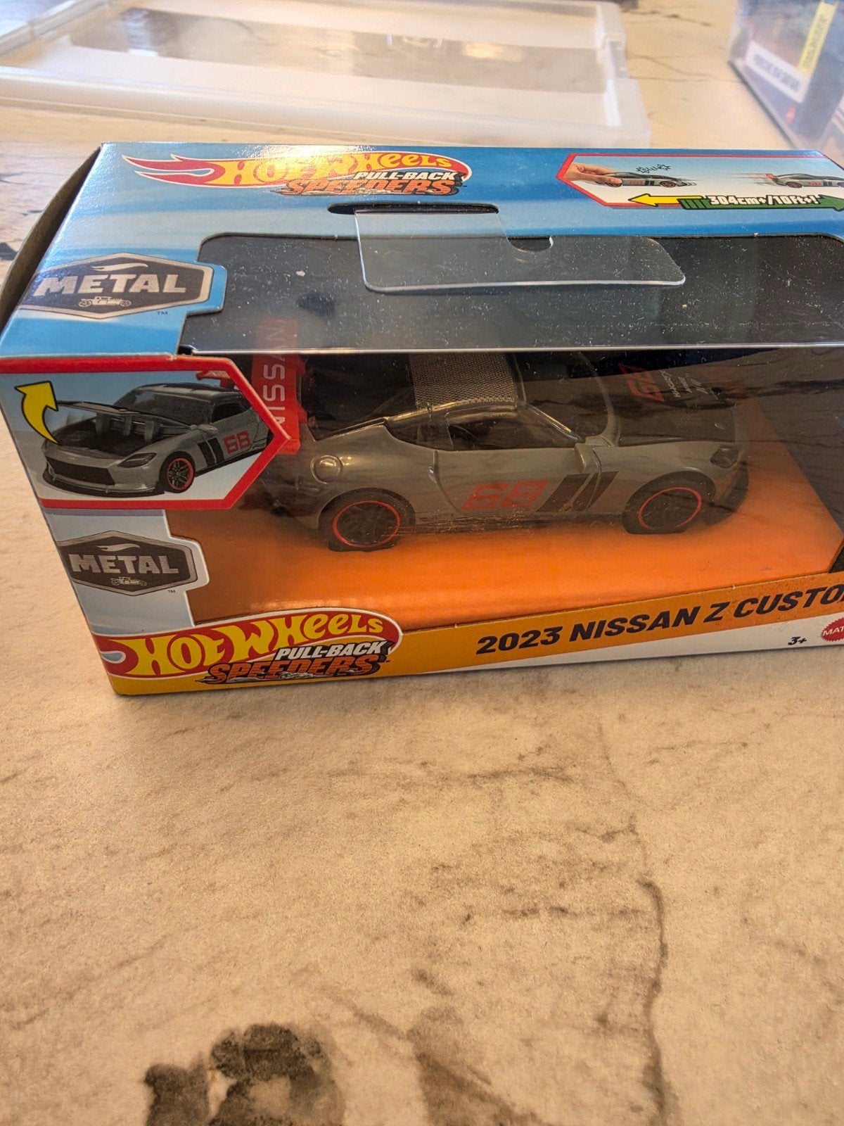hot wheels pull back speeders nissan Z custom, Ophalen of Verzenden