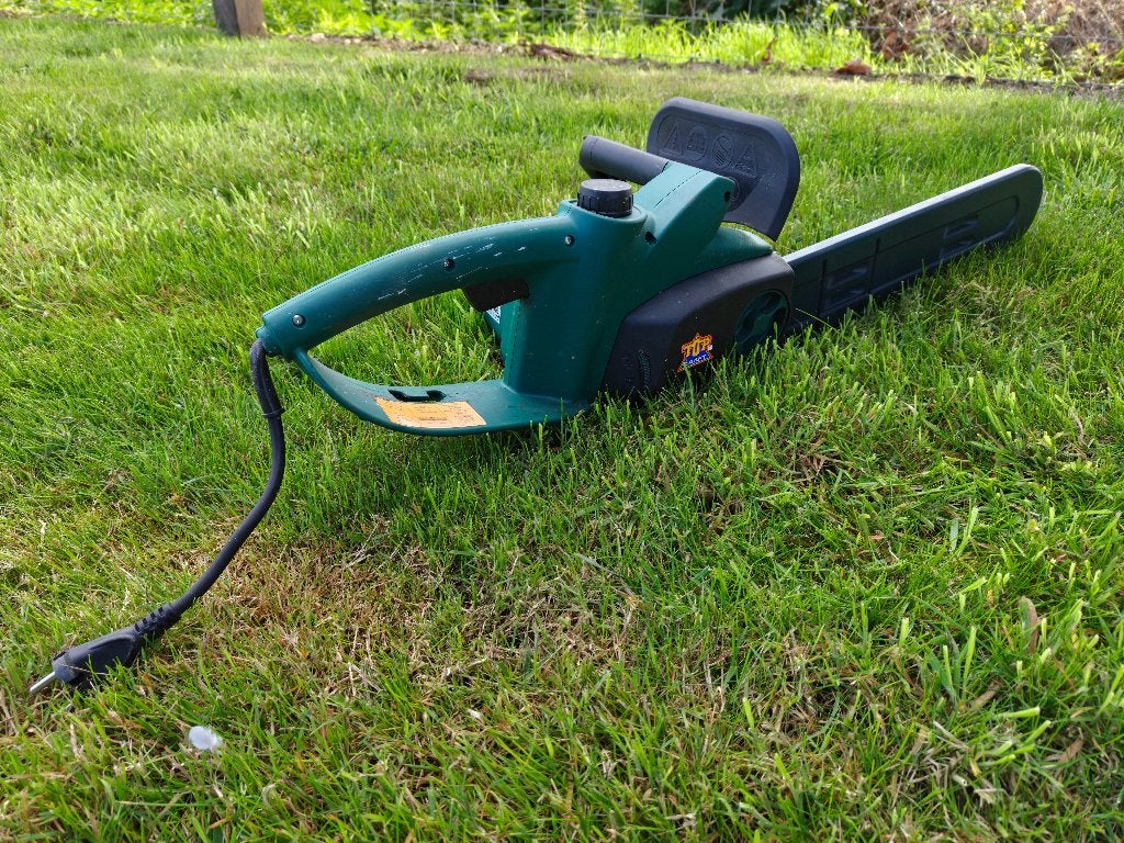 Elektrische kettingzaag, Doe-het-zelf en Bouw, Ophalen, Top craft, Kettingzaag, Zo goed als nieuw
