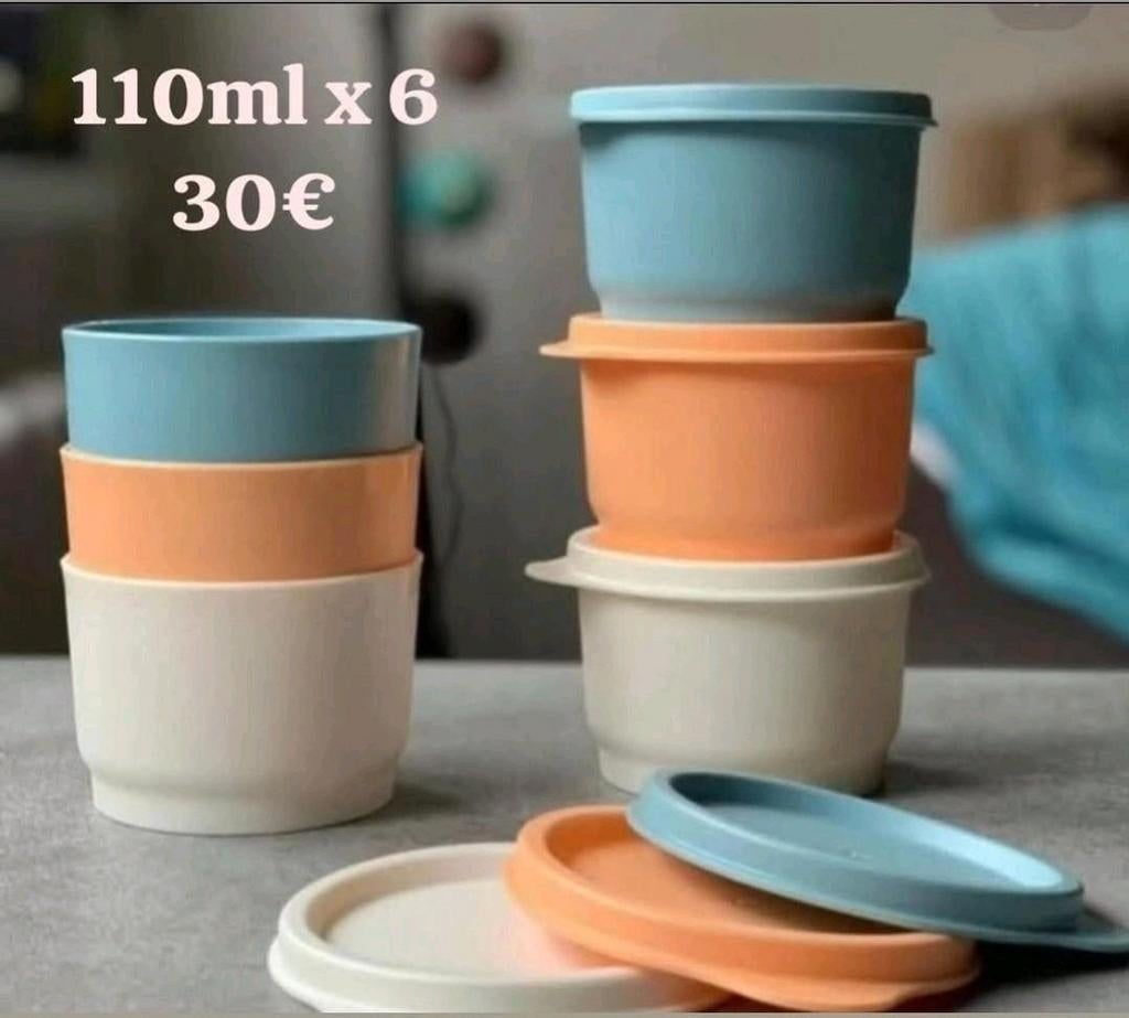 Ensemble de gobelets à collation écologiques Tupperware, Enlèvement ou Envoi, Neuf