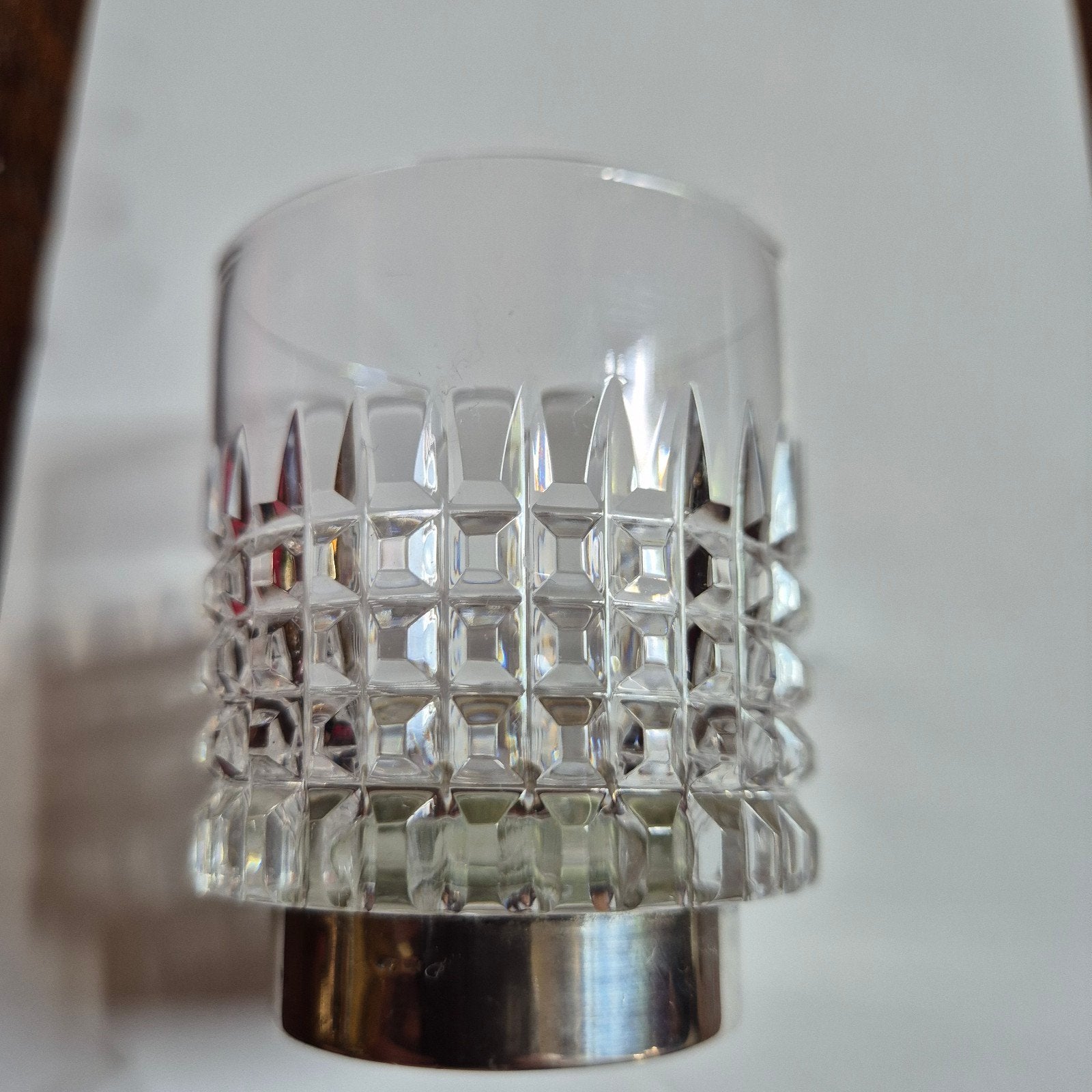 1 verre à liqueur, base en argent massif 835 avec étiquette, Enlèvement ou Envoi