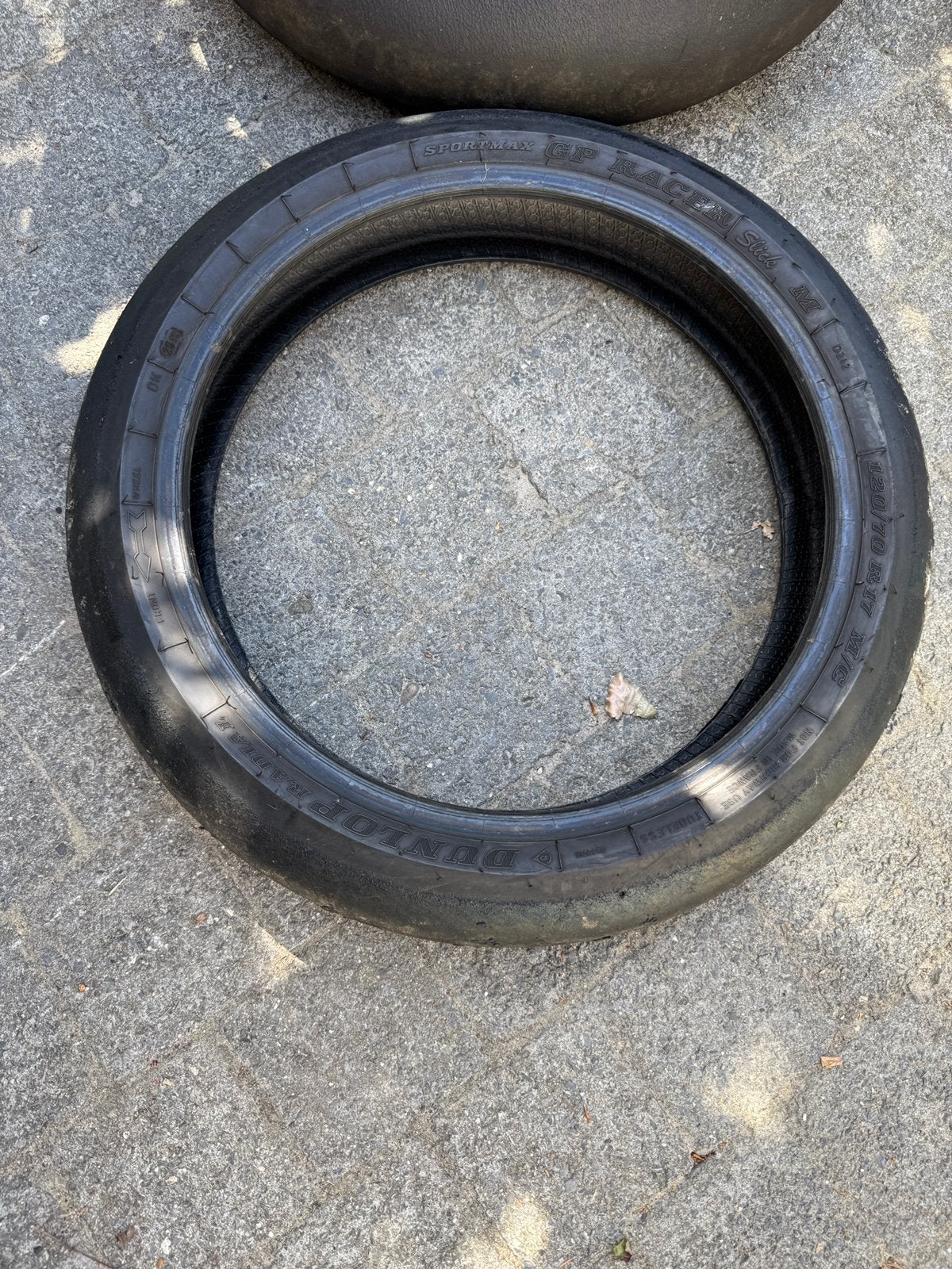 Dunlop gp racer D212 slicks, Motoren, Ophalen, Gebruikt