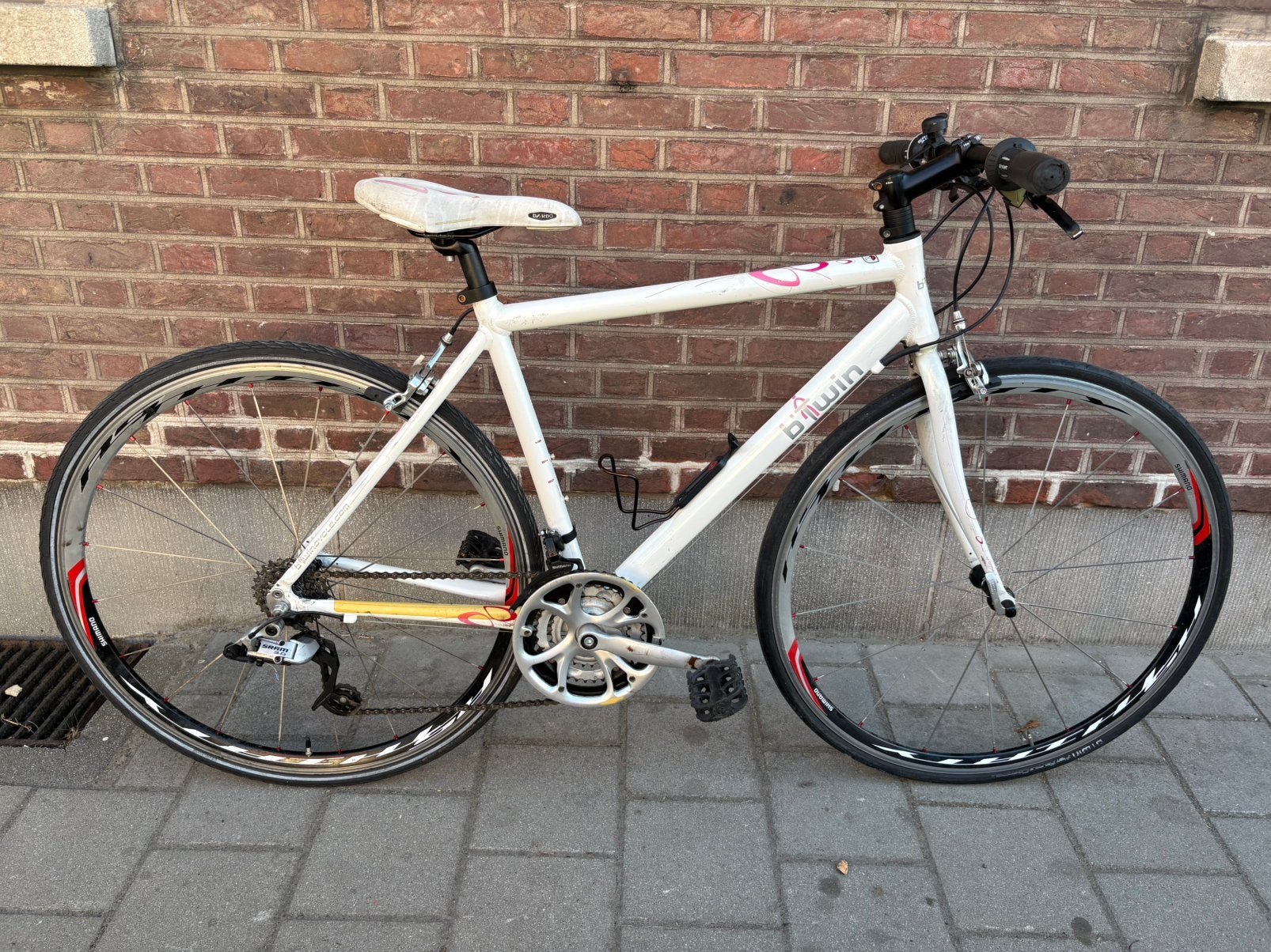 🟥’B’Twin Koers-/Racefiets 28Inch+21SPEED+Frame 50Cm+Wit🟥, Fietsen en Brommers, Ophalen, Zo goed als nieuw