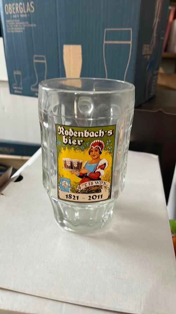 Uniek rodenbach glas halve liter, Enlèvement, Comme neuf