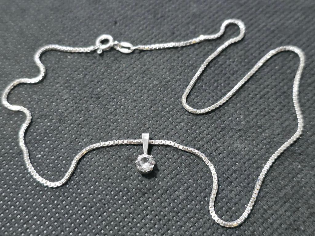 Nieuwe Zilver Ketting, Handtassen en Accessoires, Ophalen of Verzenden, Nieuw, Zilver, Zilver