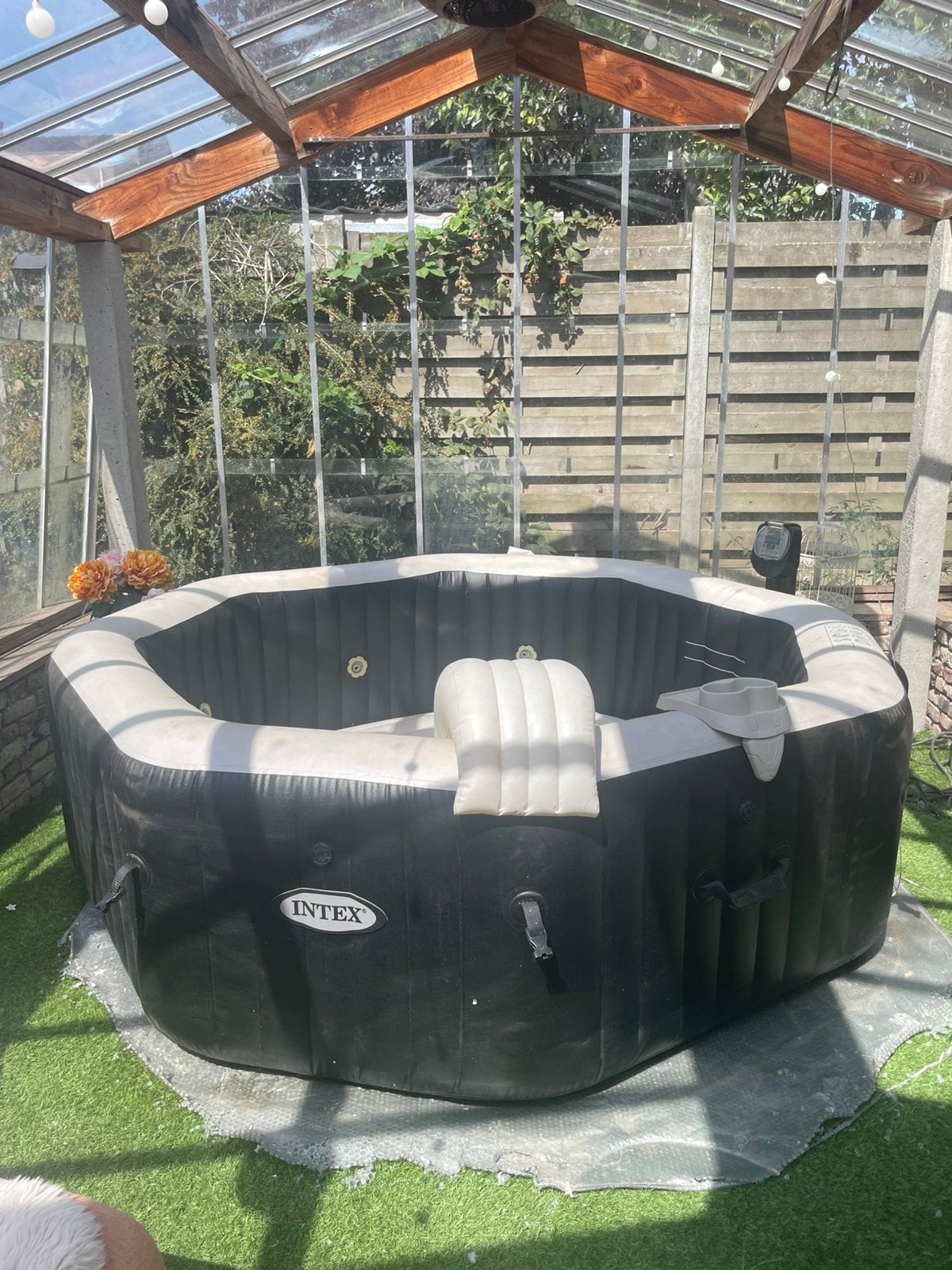 Intex pure Spa 6 personen, Enlèvement, Comme neuf, Couverture
