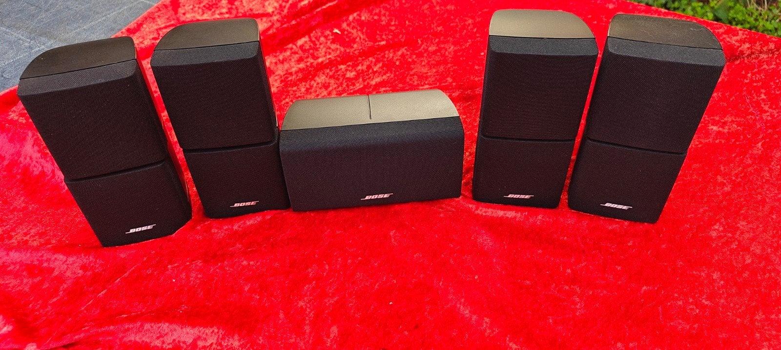 Bose dubbele Cube luidsprekers 5x met luidsprekerkabels, Audio, Tv en Foto, Ophalen of Verzenden