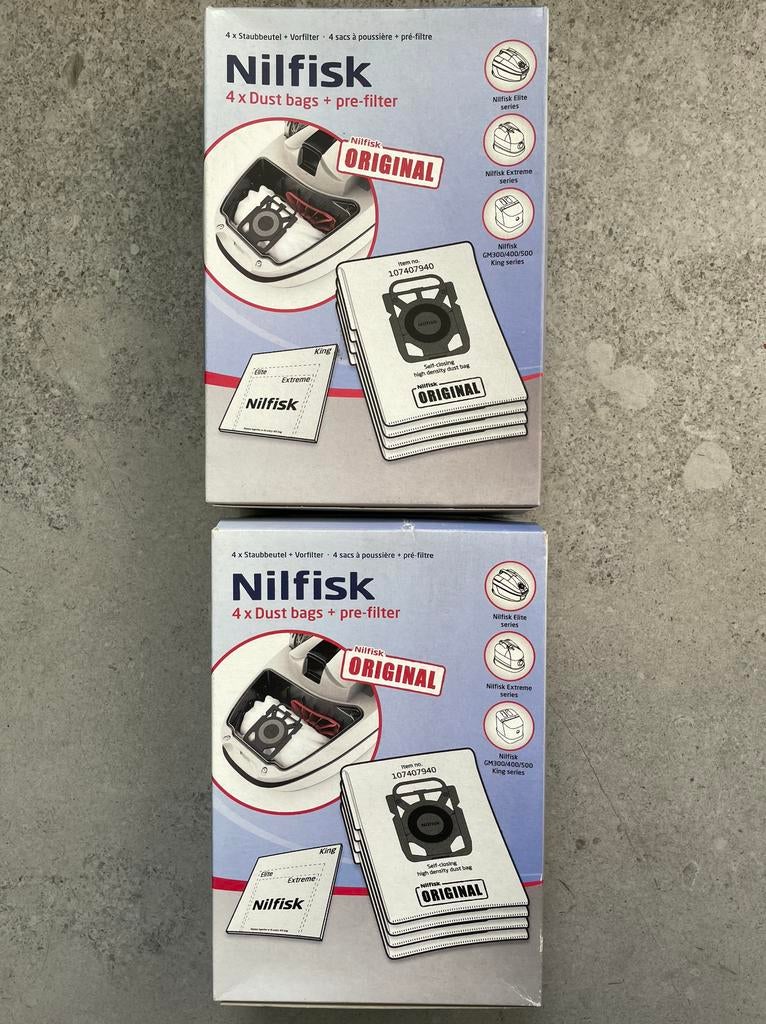 2 ongeopende dozen stofzuigerzakken Nilfisk., Ophalen of Verzenden, Nieuw