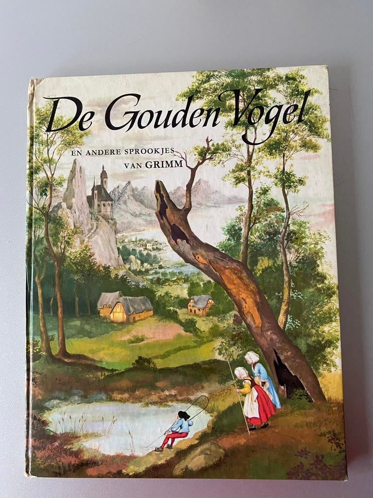 🍄Oud boek “ De Gouden Vogel “ en andere sprookjes van GRIMM, Enlèvement ou Envoi, Utilisé