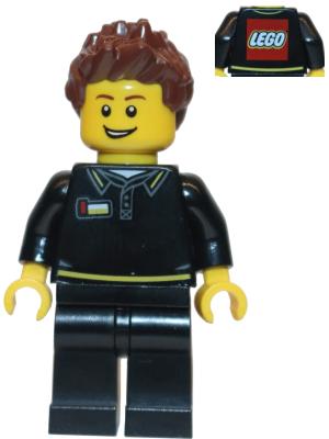 Lego figuur gen090 LEGO Store Employee / F1, Ophalen of Verzenden, Zo goed als nieuw, Losse stenen, Lego