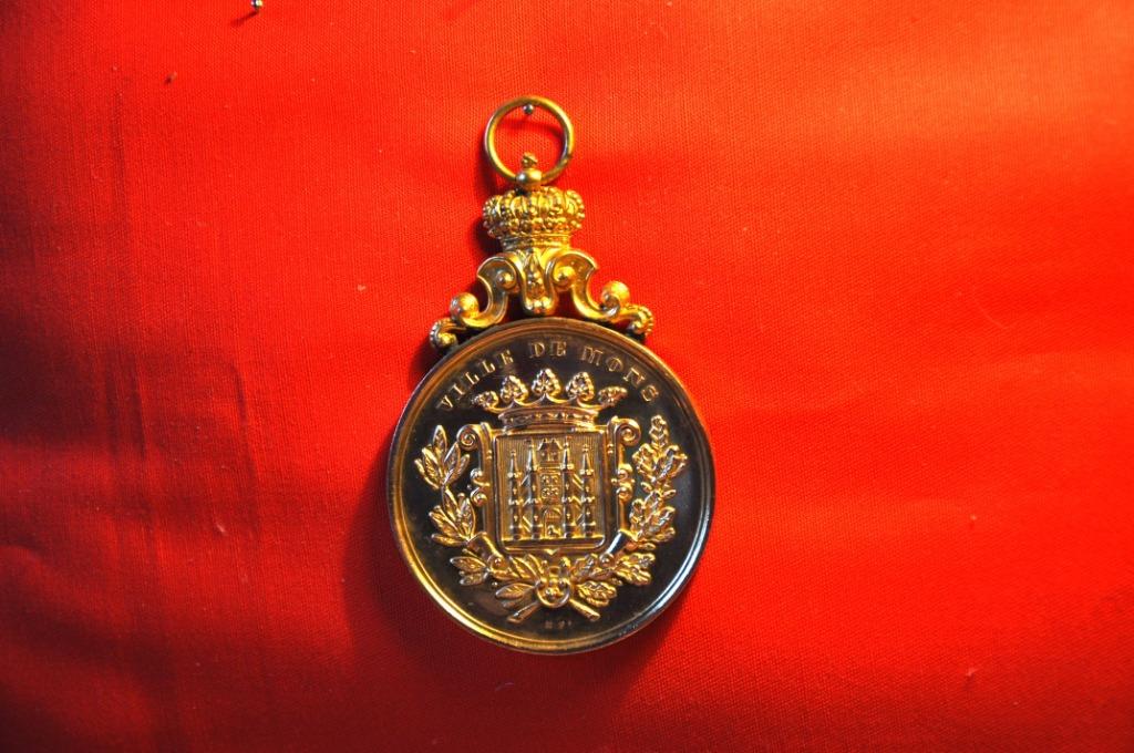 §  medaille ville de mons  kermesse de messines, Collections, Enlèvement ou Envoi, Utilisé